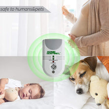 Load image into Gallery viewer, Home Sentinel 5 in 1- Rodents Pest Control Insect and Rodent Repeller - Ultrasonic, Electromagnetic Repeller with Ionizer and Automatic Night Light