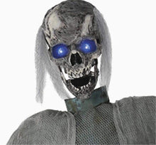 Load image into Gallery viewer, 72&quot; Twitching Ghoul Skeleton Rotating Haunted Prop Halloween Decoration Décor