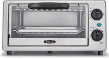 Load image into Gallery viewer, BELLA 4 Slice Countertop Toaster Oven, 1000 Watt Quartz Element