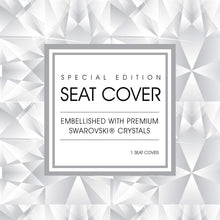 Load image into Gallery viewer, Pilot Automotive Swarovski Wavy Stitch Seat Cover Black