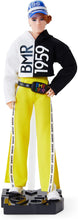 Load image into Gallery viewer, Barbie BMR1959 Fully Poseable Fashion Doll Wearing Color Block Windbreaker with Doll Stand