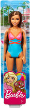 Load image into Gallery viewer, Barbie Doll, Brunette, Wearing Swimsuit, for Kids 3 to 7 Years Old