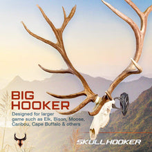 Load image into Gallery viewer, Skull Hooker Big Hooker European Trophy Mount – Perfect Kit for Hanging and Mounting Taxidermy Elk, Moose, &amp; Caribou Antlers Skulls for Display – Graphite Black