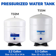 Load image into Gallery viewer, iSpring T32M Pressurized Water Storage Tank with Ball Valve for Reverse Osmosis RO Systems 4 Gallon