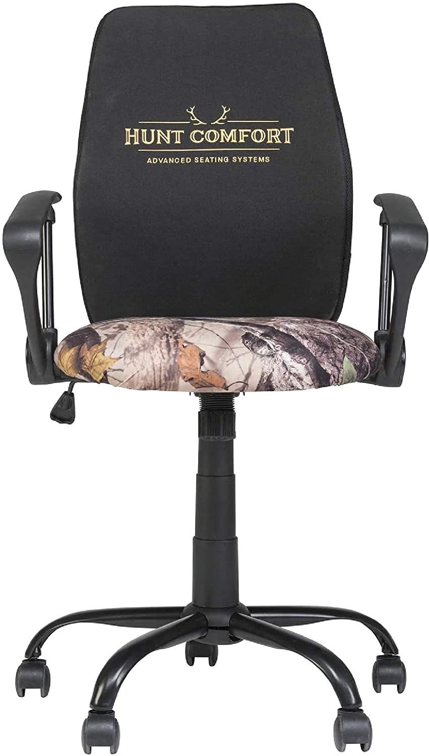 Hunt Comfort GelCore Mesh 360 Degree Swivel Versatile Hunting Blind Seat and Office Chair Support with Threaded Height Adjustment