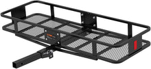 Load image into Gallery viewer, CURT 18151 60 x 20-Inch Basket Hitch Cargo Carrier, 500 lbs Capacity, Black Steel, 2-In Folding Shank