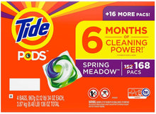 Load image into Gallery viewer, Tide PODS Liquid Laundry Detergent Pacs, Spring Meadow (168 ct.)