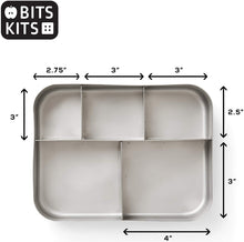 Load image into Gallery viewer, Bits Kits Stainless Steel Bento Box Lunch and Snack Container for Kids and Adults, 5 Sections