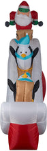 Load image into Gallery viewer, Gemmy 9&#39; Airblown Inflatable Santa Ski Scene