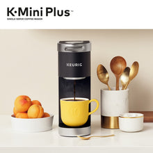 Load image into Gallery viewer, Keurig K-Mini Plus Single Serve K-Cup Pod Coffee Maker, with 6 to 12oz Brew Size, Stores up to 9 K-Cup Pods, Travel Mug Friendly