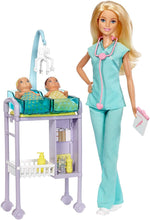Load image into Gallery viewer, Barbie Careers Baby Doctor Playset