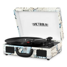 Load image into Gallery viewer, Victrola Vintage 3-Speed Bluetooth Suitcase Turntable with Speakers, Black