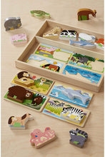 Load image into Gallery viewer, Melissa &amp; Doug Wooden Animal Picture Puzzle Boards with Chunky Wooden Animal Play Pieces (24 pcs)