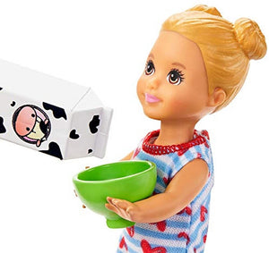 Barbie Skipper Babysitters Inc. Feeding Playset with Babysitting Skipper Doll, Toddler Doll with Feeding Feature, High Chair, Tricycle and Food-Themed Accessories for Kids 3 to 7 Years Old