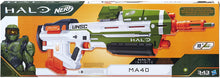 Load image into Gallery viewer, NERF Halo MA40 Motorized Dart Blaster -- Includes Removable 10-Dart Clip, 10 Official Elite Darts, and Attachable Rail Riser