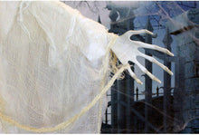 Load image into Gallery viewer, Haunted Hill Farm HHBRIDE-1FLSA Life-Size Animated Moaning Skeleton Bride Prop w/Flashing Red Eyes Indoor/Outdoor Halloween Decoration,