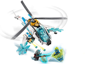 LEGO NINJAGO ShuriCopter 70673 Kids Toy Helicopter Building Set with Ninja Minifigures and Toy Ninja Weapons (361 Pieces)
