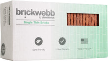 Load image into Gallery viewer, Single Thin Bricks - Flats for Brickwebb (Box of 50) - Dixie Clay