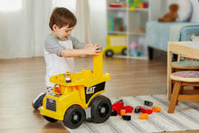 Load image into Gallery viewer, Mega Bloks CAT Large Dump Truck with Big Building Blocks, Building Toys for Toddlers (25 Pieces) [Styles May Vary]