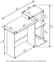 Load image into Gallery viewer, FURINNO Efficient Home Laptop Notebook Computer Desk