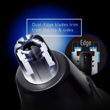 Load image into Gallery viewer, Panasonic Men’s Ear and Nose Hair Trimmer with Vacuum Cleaning System, Wet Dry Hypoallergenic High-Performance with Dual Edge Blade, Black ER-GN70-K