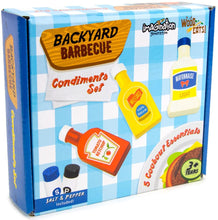 Load image into Gallery viewer, Imagination Generation Wood Eats! Backyard Barbecue Condiments Set (5pcs)