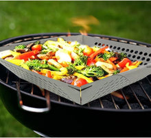 Load image into Gallery viewer, Yukon Glory Large Grilling Basket for Vegetables, Fish Etc. Made of Premium Stainless Steel, The Most Popular Vegetable Grill Basket for All Grills