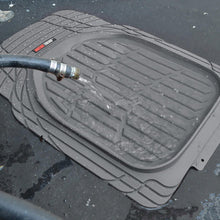 Load image into Gallery viewer, Motor Trend FlexTough Tortoise - Heavy Duty Rubber Floor Mats for Car SUV Van &amp; Truck - All Weather Protection - Deep Dish (Black)