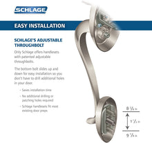 Load image into Gallery viewer, Schlage Camelot Front Entry Handleset with Interior Right Handed Lever