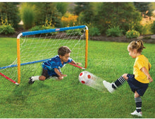 Load image into Gallery viewer, MGA Entertainment Little Tikes Easy Score Soccer Set w/net + Ball + Pump, White/Red/Blue