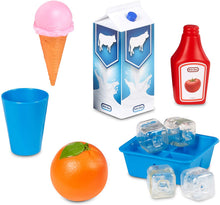 Load image into Gallery viewer, Little Tikes First Fridge Refrigerator with Ice Dispenser Pretend Play Appliance for Kids, Play Kitchen Set with Kitchen Playset Accessories Unique Toy Multi-Color
