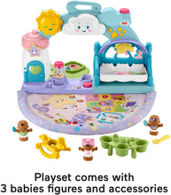 Load image into Gallery viewer, Fisher-Price Little People 1-2-3 Babies Playdate Musical playset with 3 Baby Figures for Toddlers and Preschool Kids