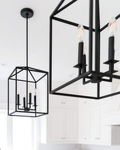 Load image into Gallery viewer, Sea Gull Lighting 5115004-839 Perryton Medium Four-Light Hall/Foyer Hanging Modern Fixture, Blacksmith Finish