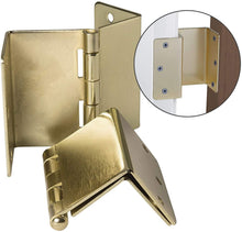Load image into Gallery viewer, HealthSmart Door Hinges that Expand and Allow up to 2 Extra Inches for Handicap, Wheelchairs, Walkers and Rollator Accessibility, Brass