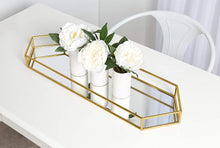 Load image into Gallery viewer, Kate and Laurel Felicia 26x8 Narrow Metal Mirrored Tray