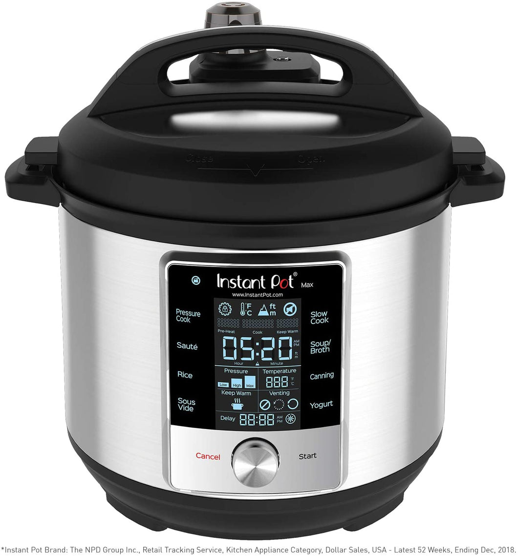 Instant Pot Max Pressure Cooker 9 in 1, Best for Canning with 15PSI, 6 Qt