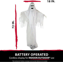 Load image into Gallery viewer, Haunted Hill Farm HHGHST-2FLS Life Size Animatronic Reaper, Indoor/Outdoor Halloween Decoration, Multi