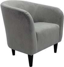 Load image into Gallery viewer, Mainstays Microfiber Tub Accent Chair, Nove Gray