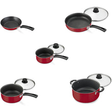 Load image into Gallery viewer, Tramontina 9-Piece Simple Cooking Nonstick Cookware Set Red,Black