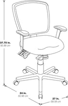 Load image into Gallery viewer, Office Star High Back ProGrid Back FreeFlex Seat with Adjustable Arms and Mutli-Function and Seat Slider