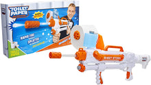 Load image into Gallery viewer, Toilet Paper Blasters Sheet Storm, Toy Blaster Shoots Rapid Fire TP Spitballsup To 50' –Uses Real Toilet Paper Super Fun Gift for Kids, Teens, College Students, Dads, Adults –Outdoors &amp; Indoors