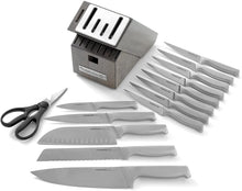 Load image into Gallery viewer, Calphalon Classic Self-Sharpening Stainless Steel 15-piece Knife Block Set