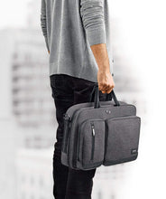 Load image into Gallery viewer, Solo Duane 15.6 Inch Laptop Hybrid Briefcase, Converts to Backpack, Grey