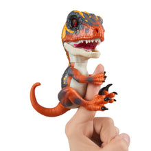 Load image into Gallery viewer, Untamed Raptor by Fingerlings - Blaze (Orange) - Interactive Collectible Dinosaur - By WowWee