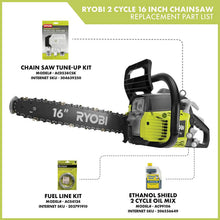 Load image into Gallery viewer, Ryobi 16 inch 37cc 2-Cycle Gas Chainsaw with Anti-Vibration Handle and Heavy-Duty Carrying Case