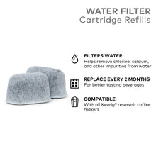 Load image into Gallery viewer, Keurig Water Filter Refill Cartridges, 2 count, For use with Keurig 2.0 and 1.0/Classic K-Cup Pod Coffee Makers
