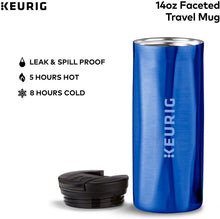 Load image into Gallery viewer, Keurig Faceted Stainless Steel Travel Mug Fits K-Cup Pod Coffee Maker