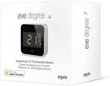 Load image into Gallery viewer, Eve Degree - Connected Weather Station for tracking temperature, humidity &amp; air pressure; IPX3 water resistance, display, no bridge necessary, Bluetooth Low Energy (Apple HomeKit)