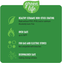 Load image into Gallery viewer, GreenLife 10 Inch Non-Stick Ceramic Fry Pan with Soft Grip