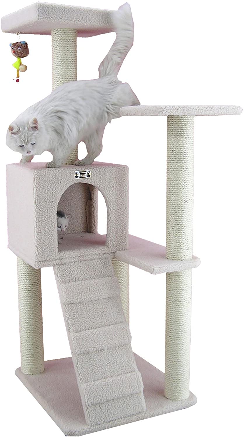 Armarkat B5301 53-Inch Cat Tree, Ivory